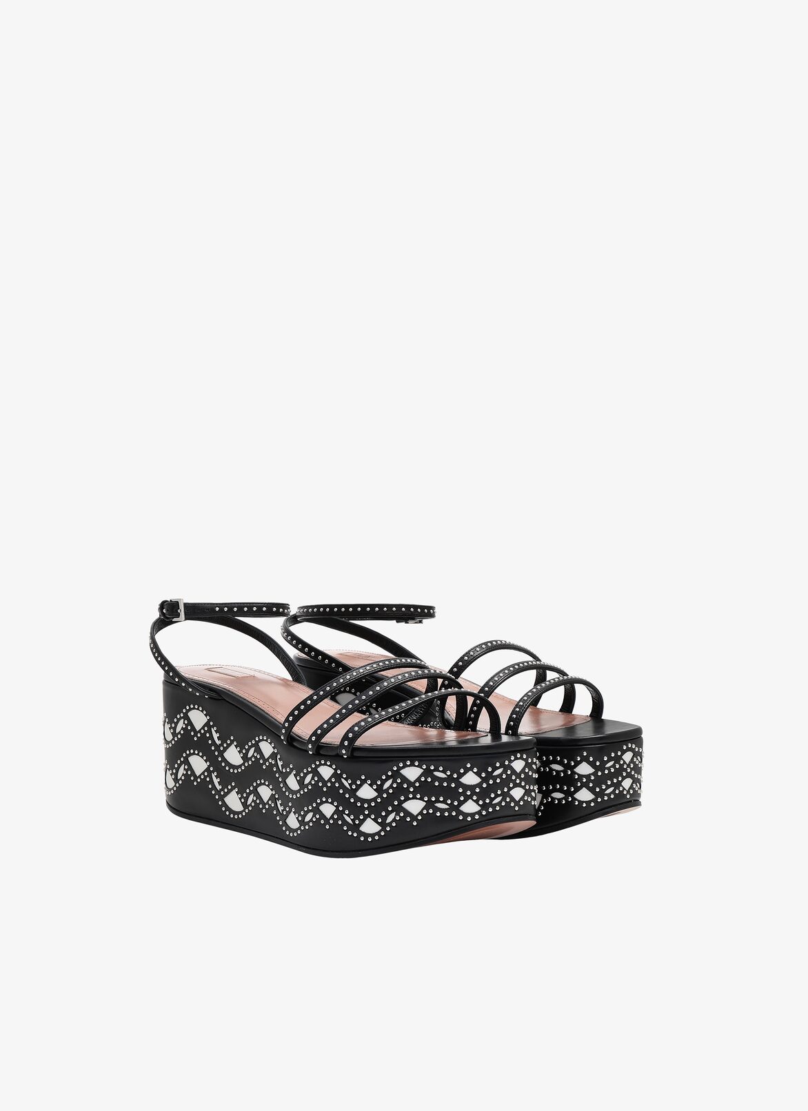Sandals ALAÏA BLACK/WHITE SANDALS